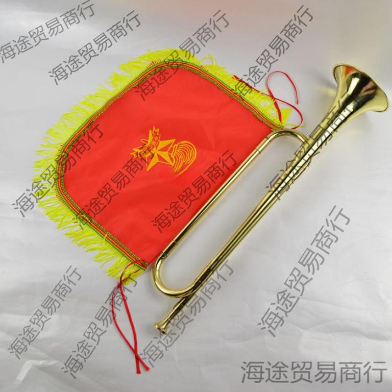 鼓号队乐器佳乐青年号鼓号小号吹号少先队演出活动清明节方阵