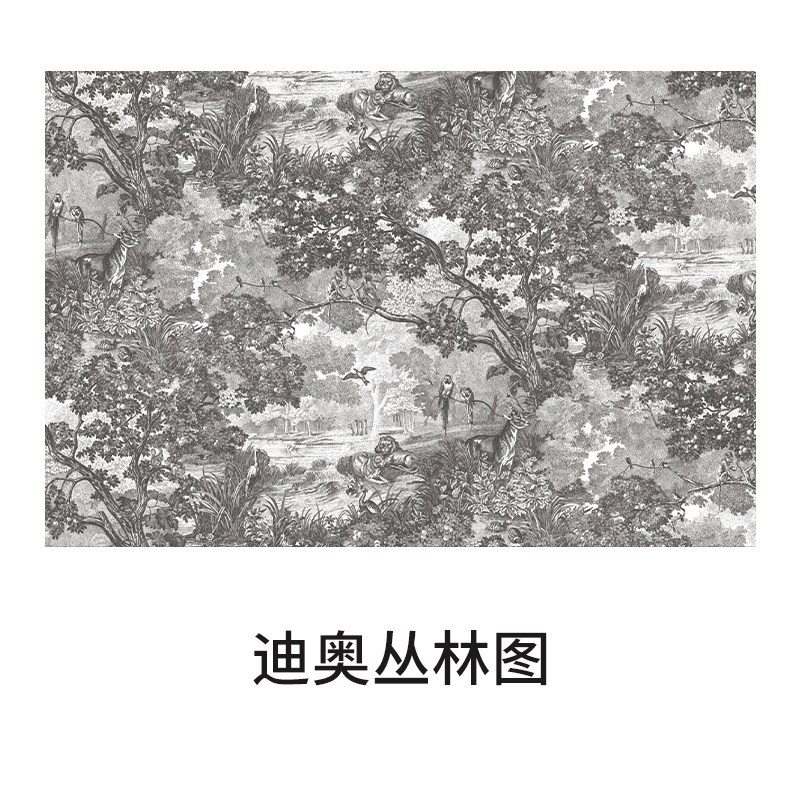 法式复古墙布纺布墙非自粘电视背景墙玄壁布欧式级感壁