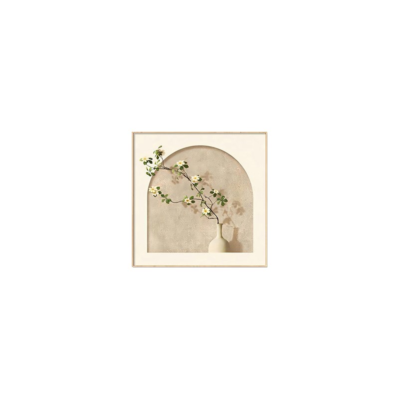 风挂画现代时尚奶油饭厅墙壁画餐桌背景墙饰画
