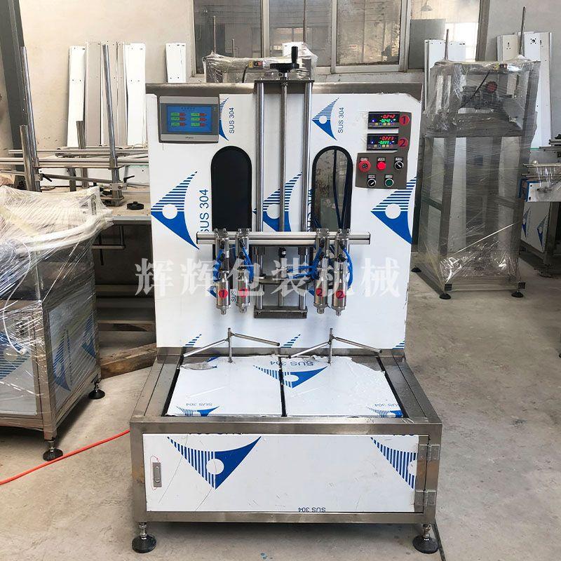 双头称重式灌装机 油机油漆桶灌装压盖 大小桶定量0墨设灌装备厂