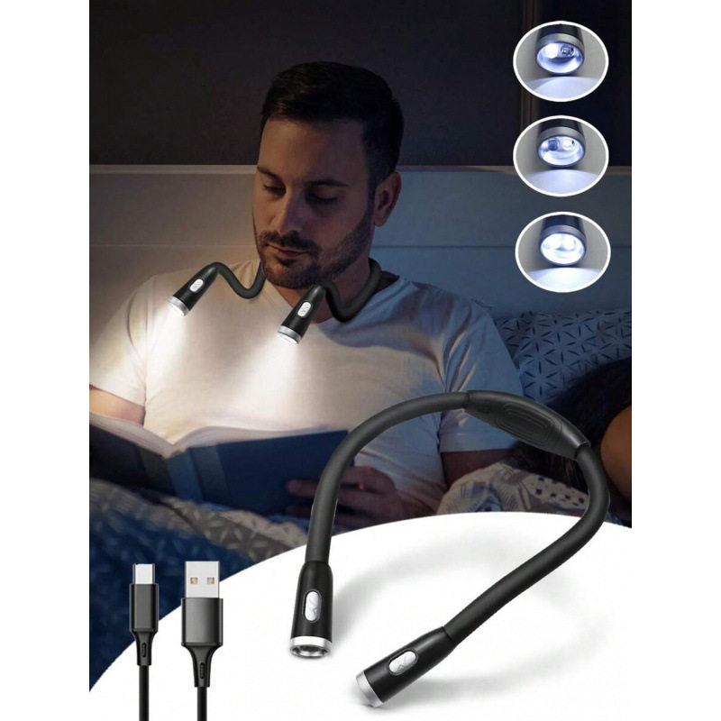 TEMU外贸秋季新款 Novelty Lighting 悬挂式阅读灯充电档亮度调节
