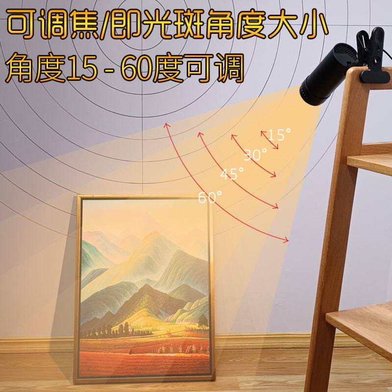 调焦夹子夹式调光斑带线聚光超亮拍照光效氛围