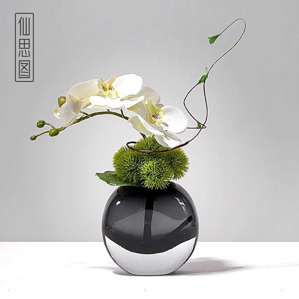 花艺花摆件客厅洽谈桌床头茶几卫生间装饰品感假花摆设