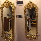 镜复古挂墙装 壁挂镜欧式 饰镜 豪华穿衣镜全身镜试衣镜奢华时尚 欧式