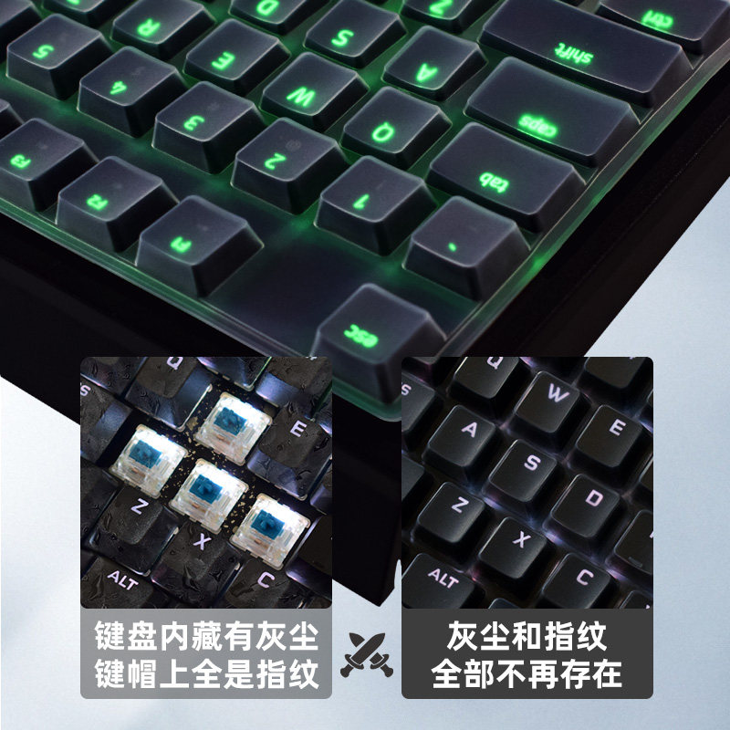 雷蛇键盘膜黑寡妇蜘蛛键盘保护膜猎魂光蛛标准竞技萨诺狼蛛狼蛛幻