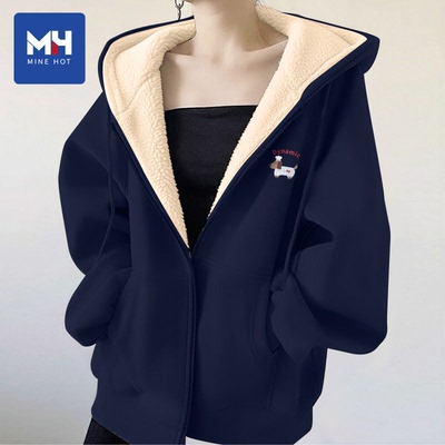 唐狮集团MH加绒卫衣女外套2025新