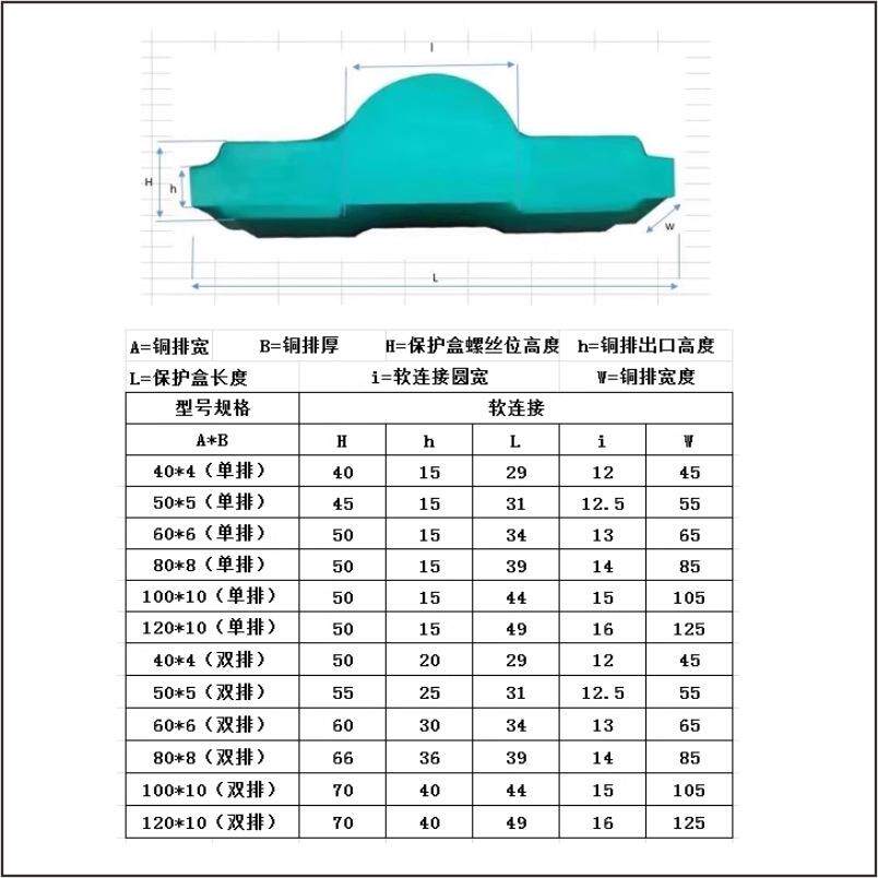 10kV伸缩节软连接护套 35kV高压排母线保护盒套热缩绝缘母排盒X20