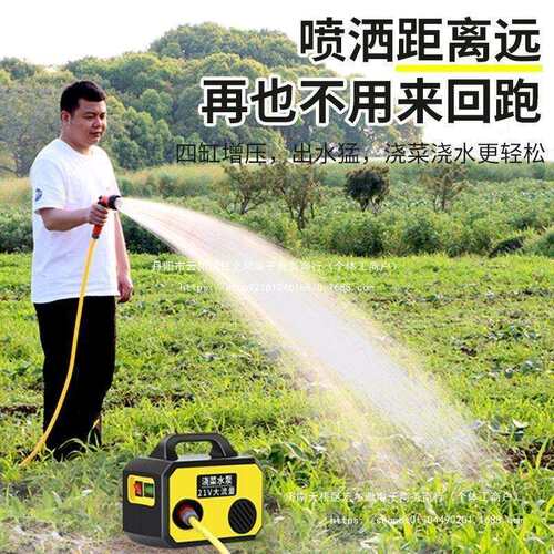 菜地自动浇水农村浇菜小型菜园电动抽水泵农用灌溉锂电浇水机