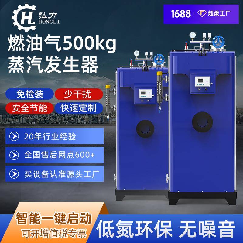 弘力 源头厂家蒸汽发生器低氮节能500KG锅炉商用全自动蒸汽养护器
