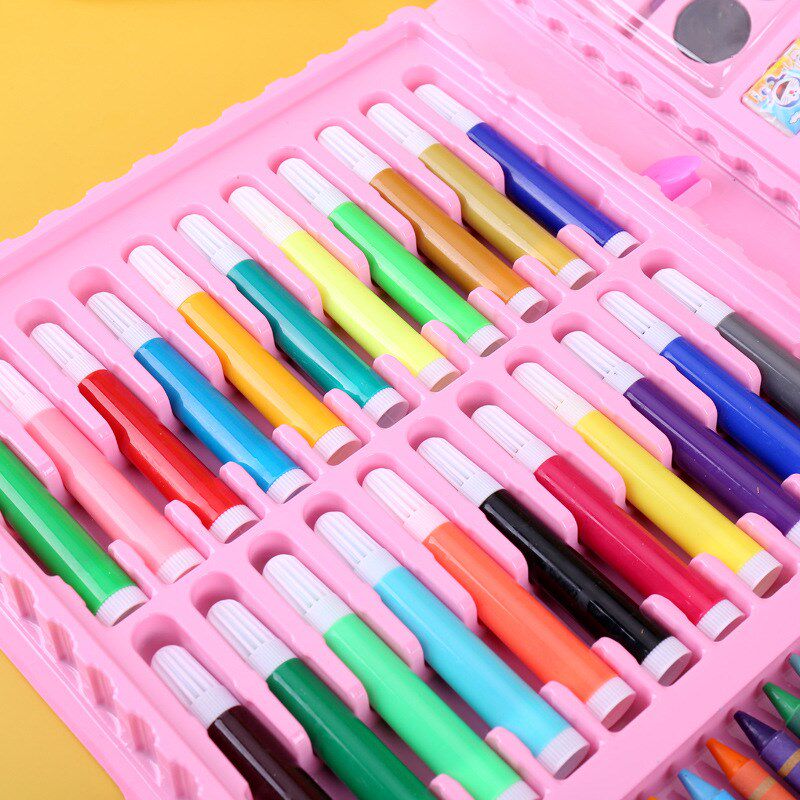 件绘画装 少儿水彩笔蜡笔彩色画画笔礼品 彩盒礼盒塑料