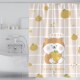 揽梦浴帘防水布加厚卡通猫帘磁性免打装 挡水布