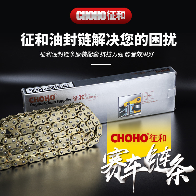 适用嘉陵边轮摩车链J链轮大小牙盘改装佂和油封链条