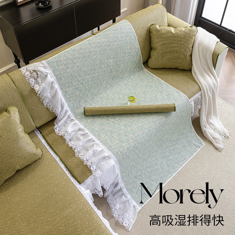 沙发垫夏季欧式夏天凉席沙发罩贵妃防滑坐垫盖布