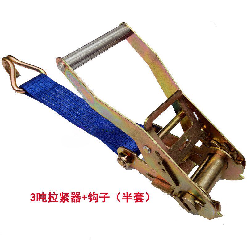 货车紧集装箱绳器拉紧货物捆绑器收紧器特厚拖车带无弹性强度