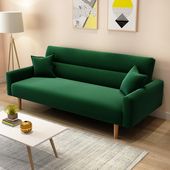 现代小户型客厅三布艺沙发沙发床两用