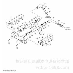 65.97440-5005号软管夹PU158斗山