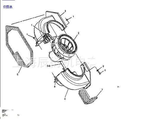 卡特972H轮式装载机鼓风电机2688792,268-8792