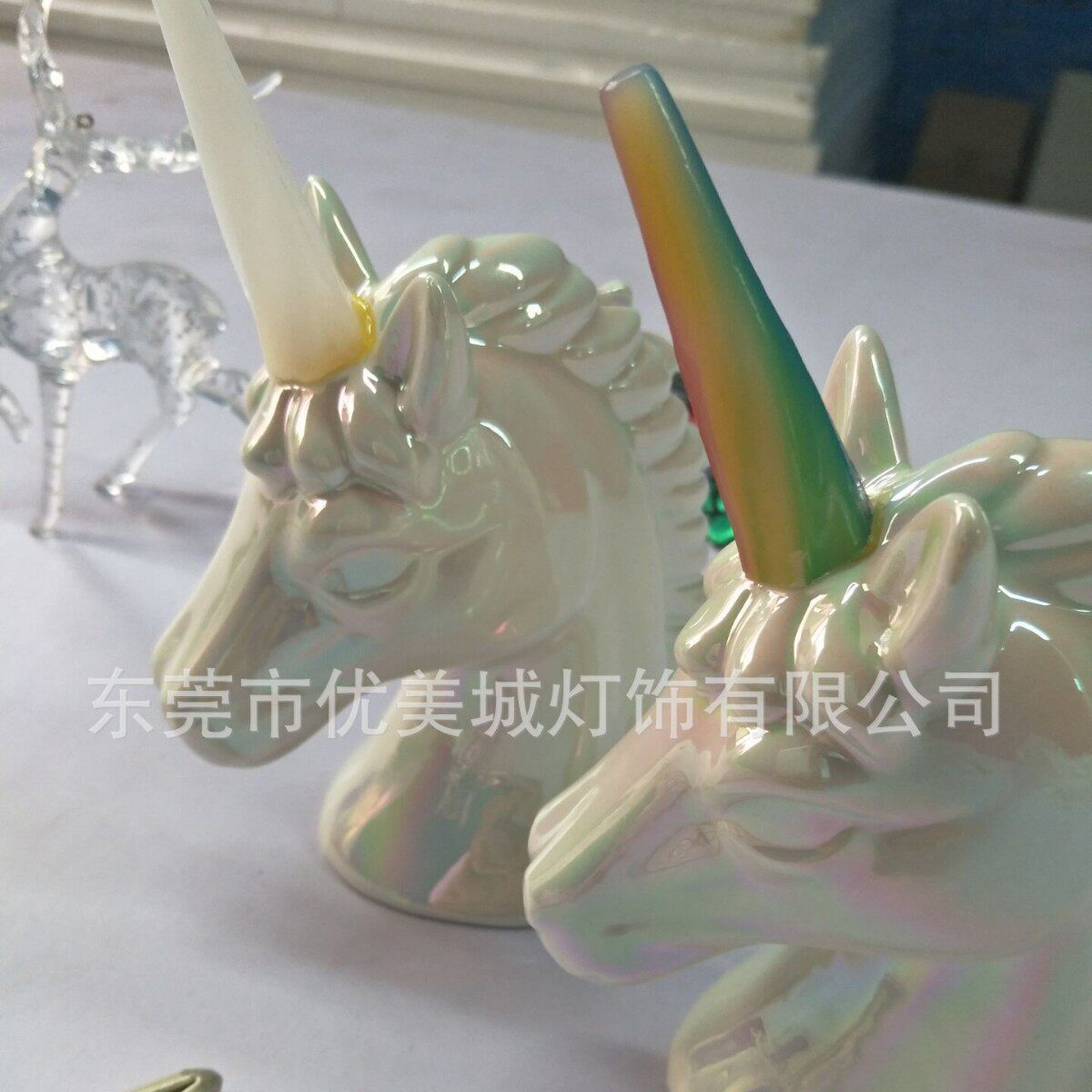 独角兽圣诞七彩拾音小夜灯