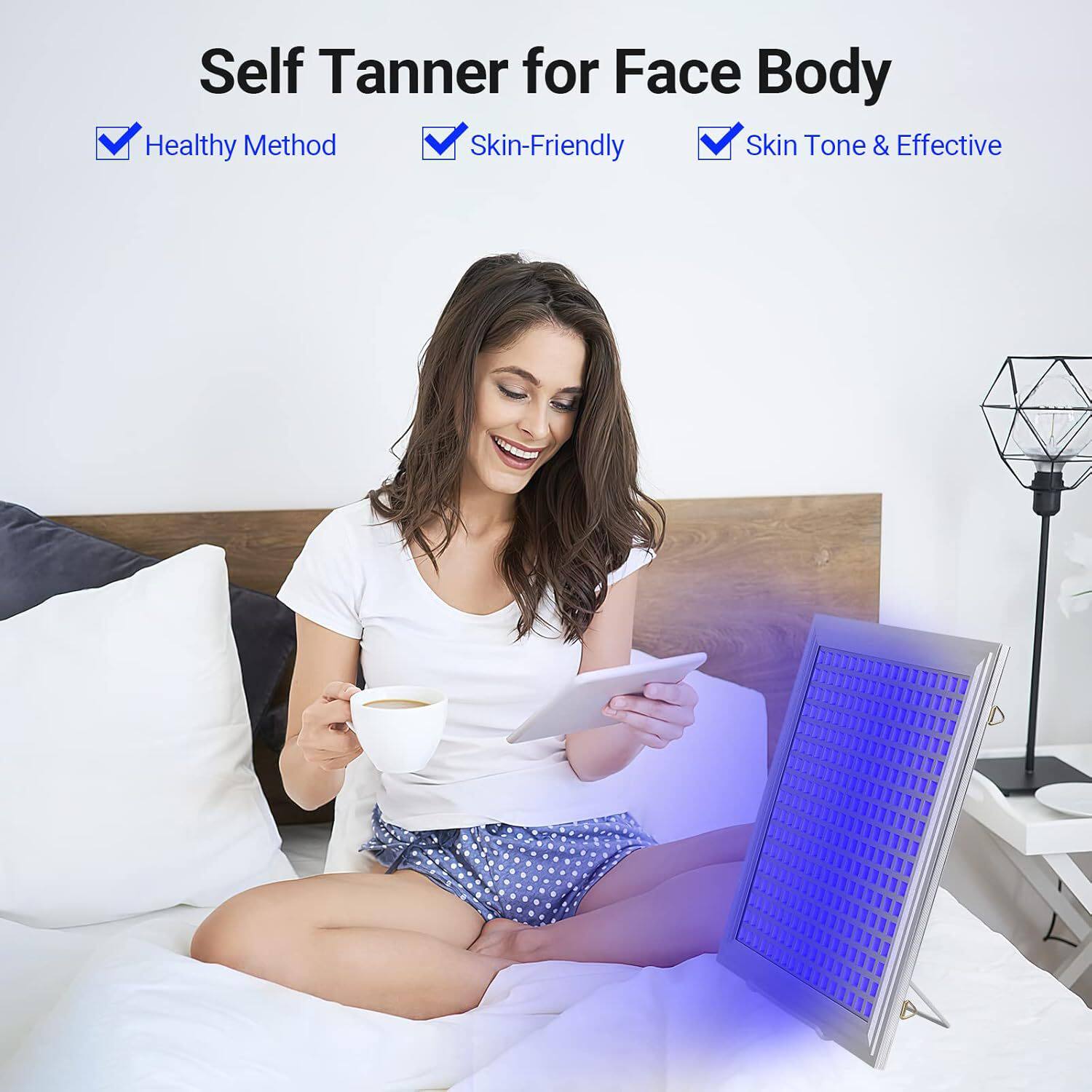 289pcs150W超薄蓝光美黑灯tanninglight古铜色日光浴紫光晒黑灯