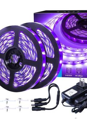 LEDUV紫光黑灯带2835低压12V60灯裸板软灯条荧光派对