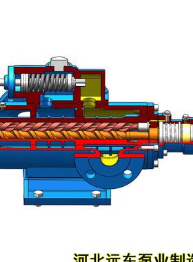 水电站磨煤机专用螺杆泵SNH440R54E6.7W21三螺杆泵