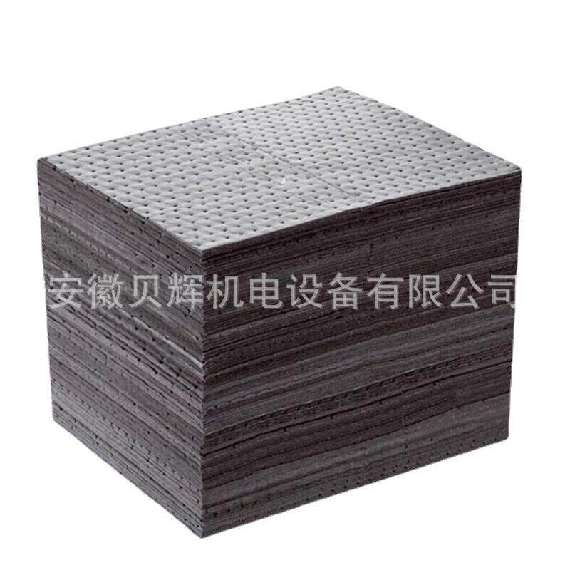 100片灰色通用吸液棉万用吸油棉工业化学品吸液棉吸污垫BH-UP100