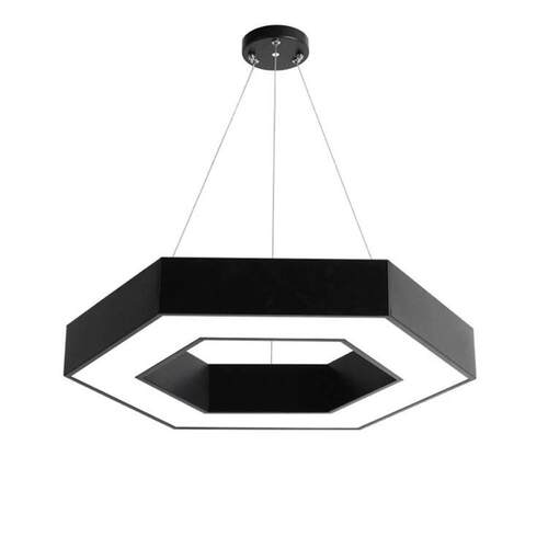 商用led造型灯办公室健身房商场超市工装异形灯工业风六边形吊灯