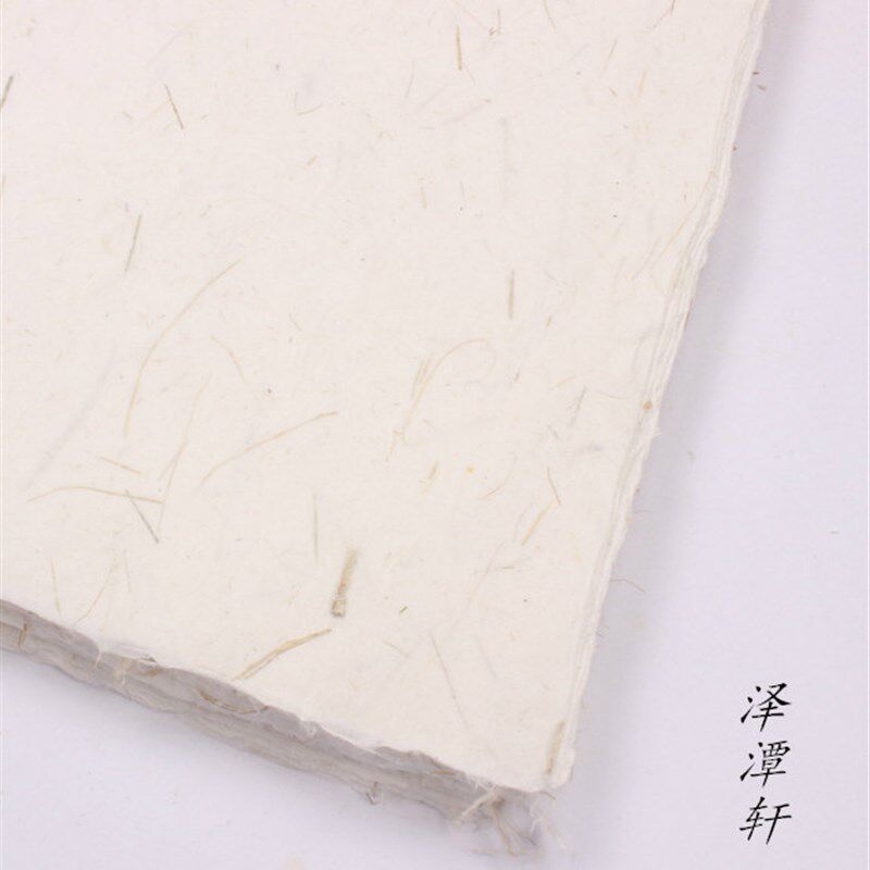 精制 草云龙皮手工宣尺六尺半生熟古风草墙