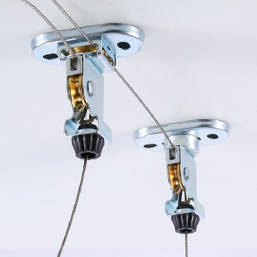 升降晾衣架滑轮组手动晒衣架铜轮顶座支架手摇阳台晾衣杆通用