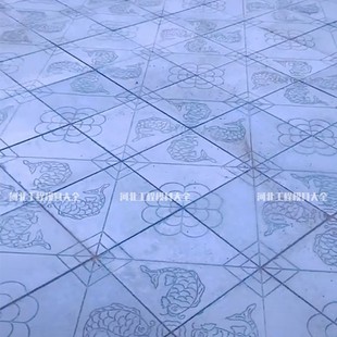 仿古地砖模具水泥彩砖庭院别墅复古砖雕铺地步道青砖塑料模具