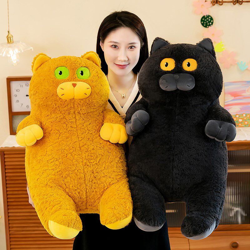 呆萌猫咪玩偶爱小猫猫公仔毛绒儿童安抚娃娃男女生睡觉抱枕