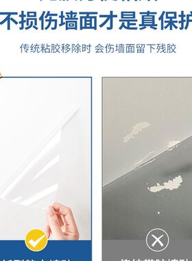 保护膜静电吸附墙围防脏遮丑壁护墙胶伤墙体