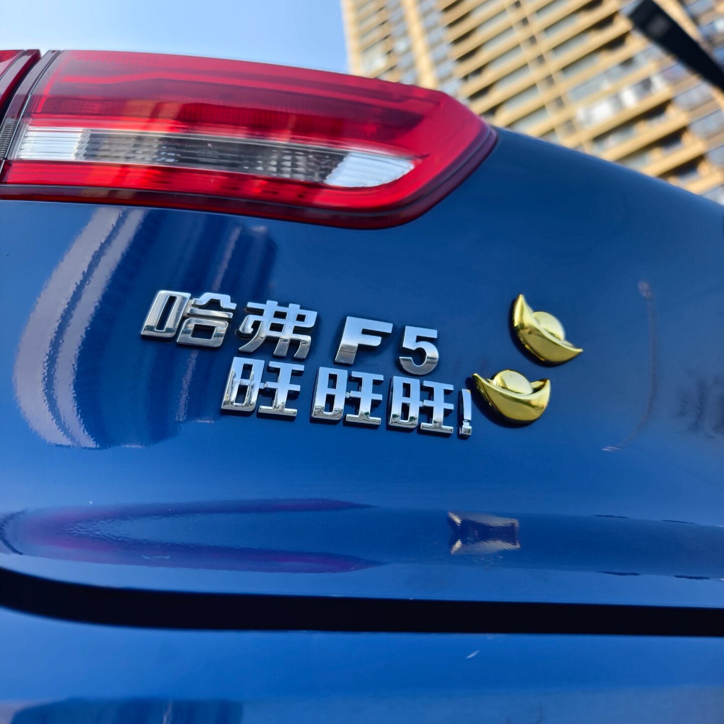 哈弗大狗旺旺旺稳如老狗汽车贴3D立体创意文字车标贴原车材质
