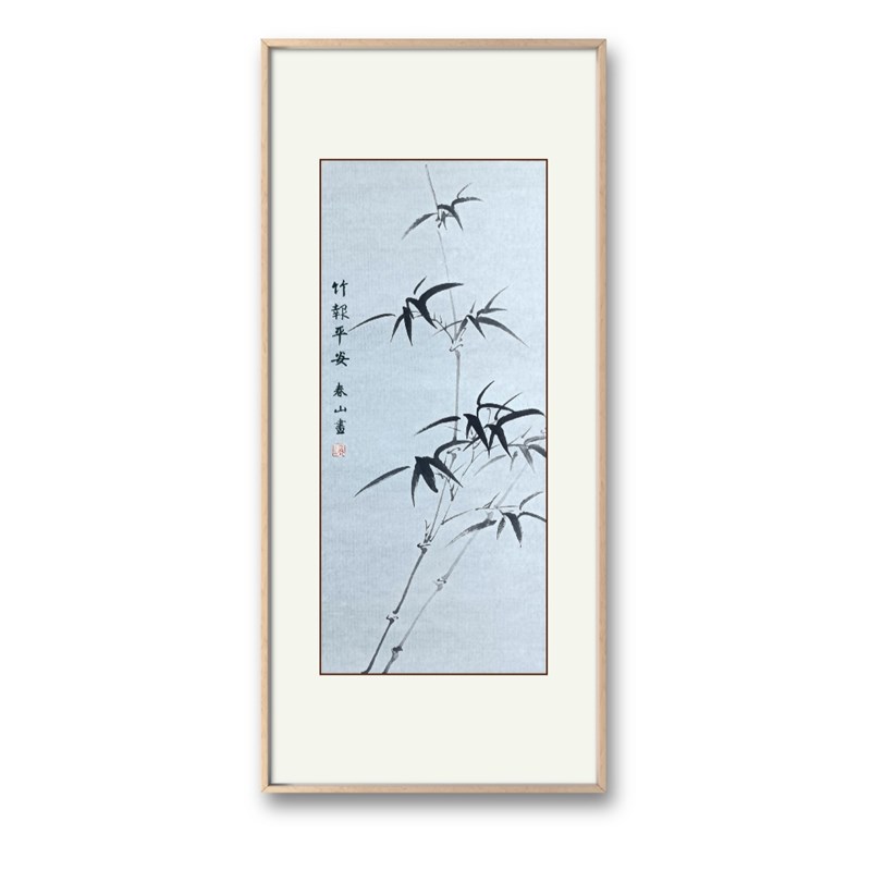 国画纯手绘宣鸟小品写意兰牡丹荷竹子   成品未落款