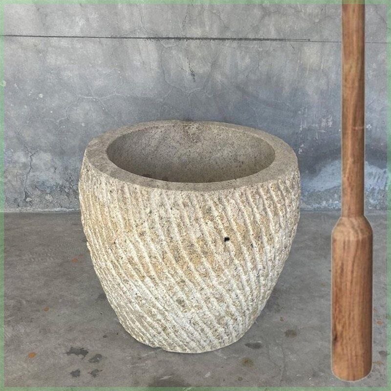 石雕打糍粑工具老石臼大号打年糕辣椒对窝庭院石臼商用