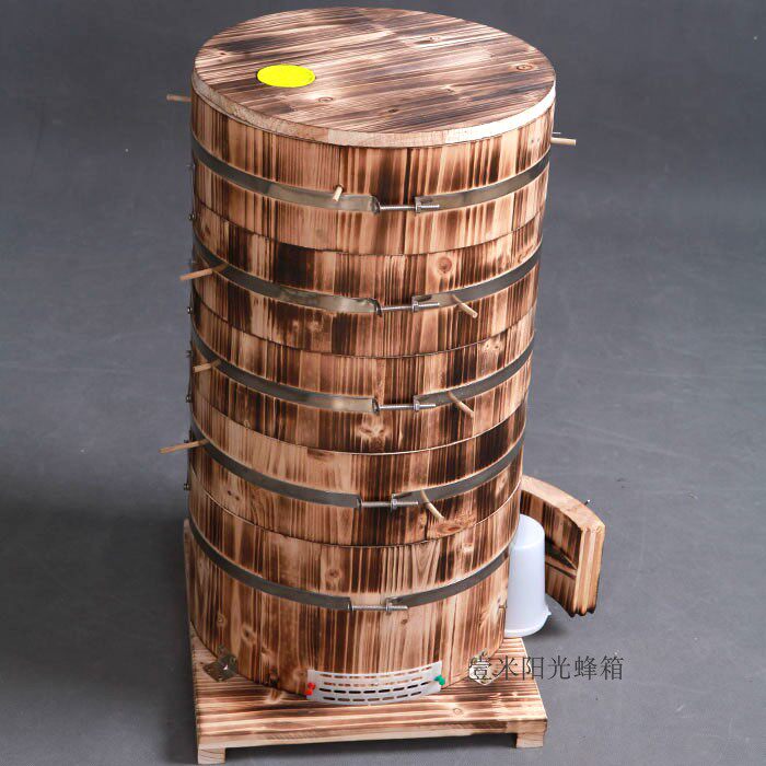 中锋圆桶格子箱杉木蜂桶养蜂工具土养诱蜂招蜂蜂具碳化加厚蜜蜂箱