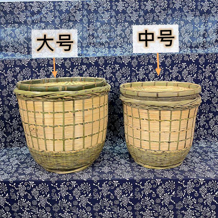 湖南特产纯手工编织圆形竹匾竹篮竹筐篓竹制品箩筐超市陈列