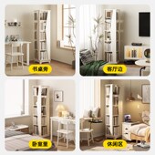 实木旋转书架度儿童绘本架学生客厅落地小型书柜