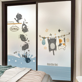 浴室防走光户纸透光户厕所膜猫咪房