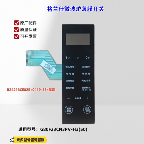 适用格兰仕微波炉 G80F23CN3PV-H3(S0) B24218CE02B\0419-53 原厂