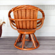 天然真藤椅三件旋转圈椅休闲桌椅藤编阳台单