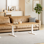 矮款 手动升降茶几客厅实木茶几桌阳台泡茶桌手摇升降餐桌茶几两用