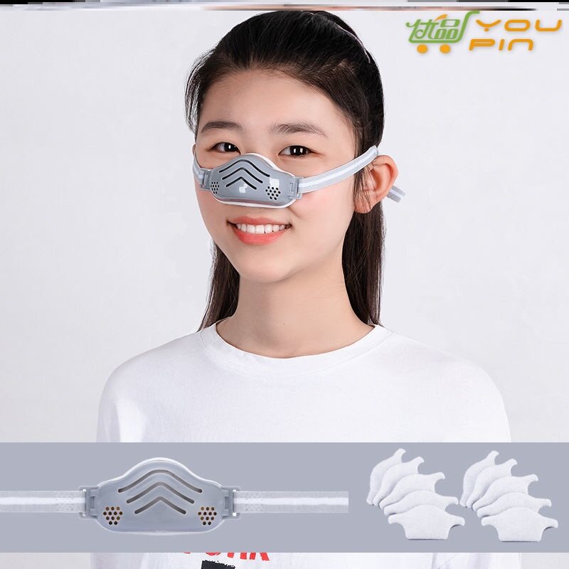 鼻罩带呼吸透气防粉尘灰打磨修用女蒿草粉油烟过敏保护鼻子