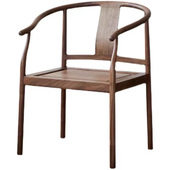 新仿古圈椅老榆木休闲椅实木茶椅扶手靠背椅围椅客椅