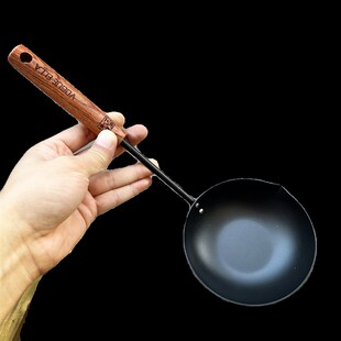 这是锅 泼油小锅小油锅铁锅迷你炸烧浇长勺炝油淋油热油
