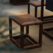 新小方凳实木凳老榆木榫卯结构茶桌凳桃餐凳矮凳茶室家具
