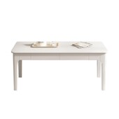 全实木长款 茶几小户型现代风家具客厅办公会客带抽茶几桌