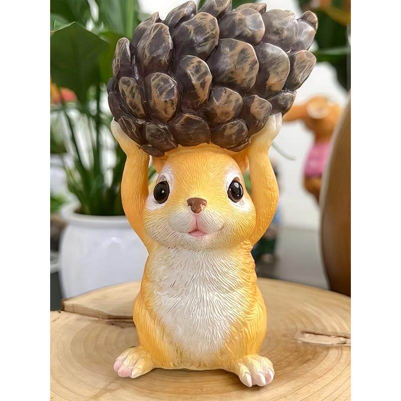 小松鼠摆件户外花园阳台桌面可爱动物装饰园艺庭院造景摆设