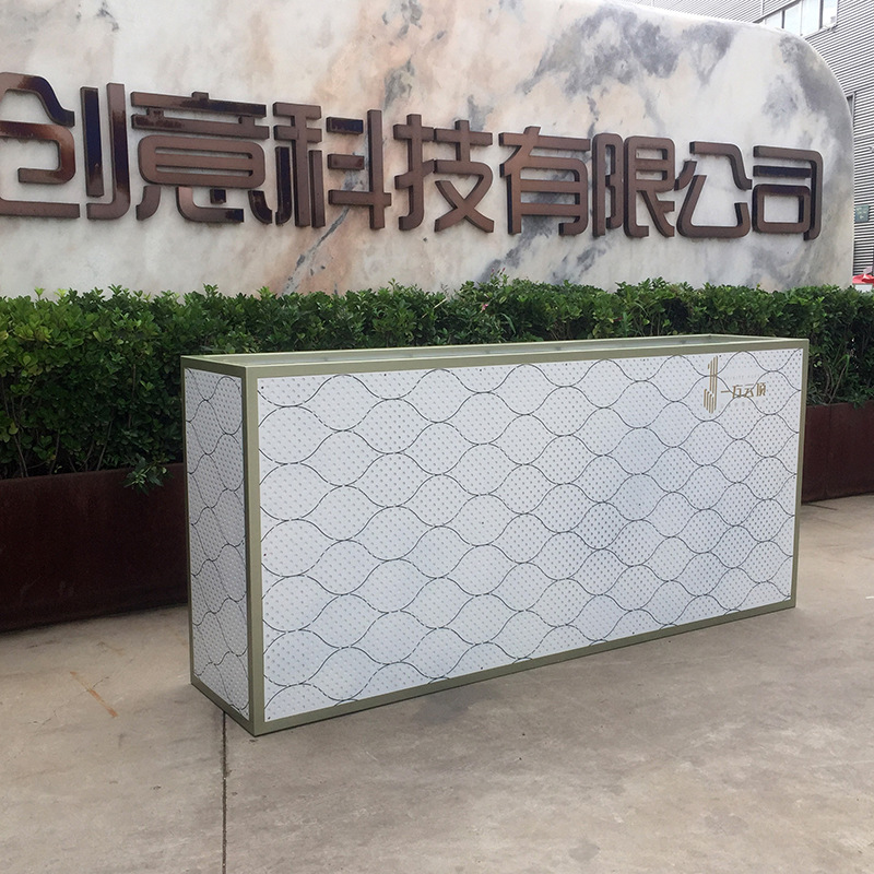 花箱简约户外商场室外步行街隔断花架售楼处装饰方形绿植花槽厂家