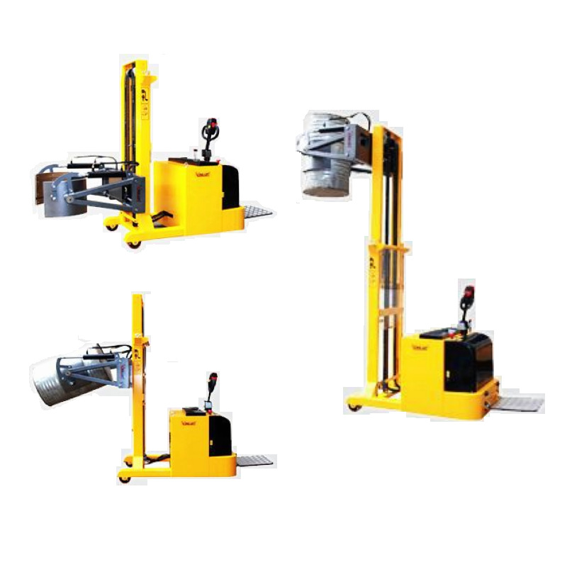 特殊型 大载荷大吨位圆桶倒料机车 不锈钢油桶倾倒车翻转车 电动